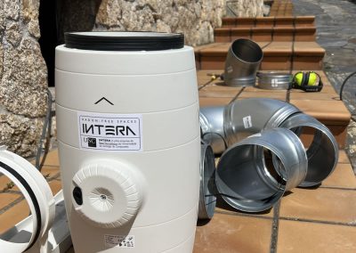 Equipo mitigación radón.