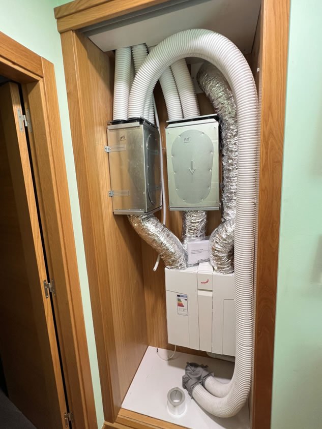 sistema en una vivienda de arteixo para la mitigación del radón